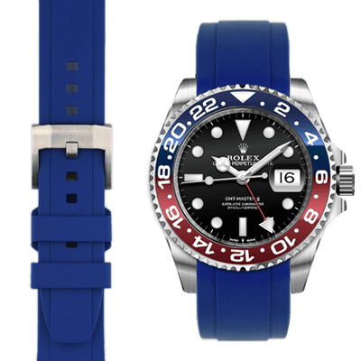 Rolex GMT Blue Rubber watch strap