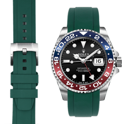 Rolex GMT green Rubber watch strap