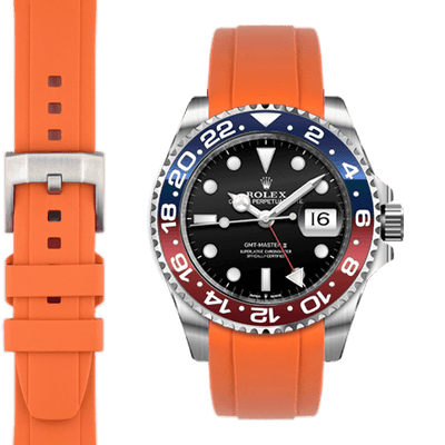 Rolex GMT Orange Rubber watch strap