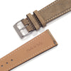 Uhrenarmband aus Leder in Taupe