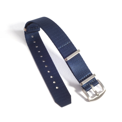 Everest Blaues Nylon Uhrenarmband