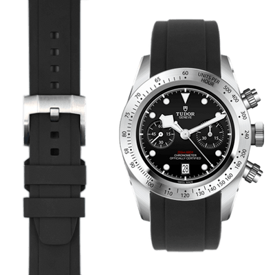 Tudor Black Bay chronograph kautschukarmband