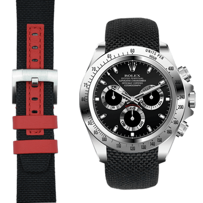 Nylon armband mit Rundanstoß für Rolex Daytona mit Dornschließe