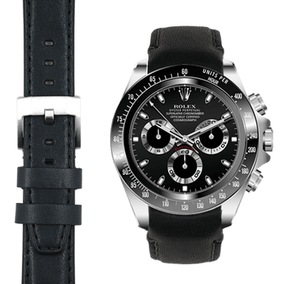 Rolex Daytona black leather watch band