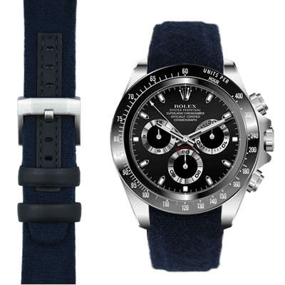 Daytona navy nylon watch strap