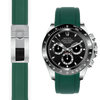 Rolex Daytona green rubber deployant watch band