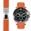 Rolex Daytona Oranger Kautschuk deployant watch band