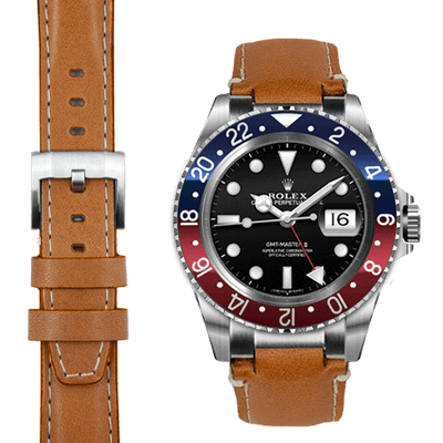 Leather strap for clearance rolex gmt master ii