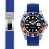 Rolex GMT Ceramic blue rubber deployant watch strap