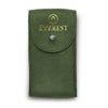 green suede watch travel pouch