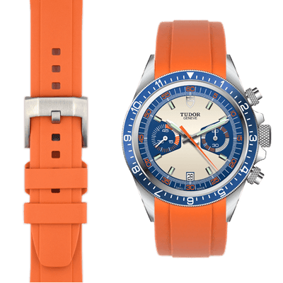 Tudor Heritage chronograph kautschukarmband