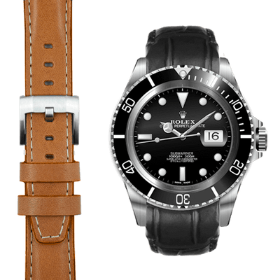 Rolex Ceramic lederarmband