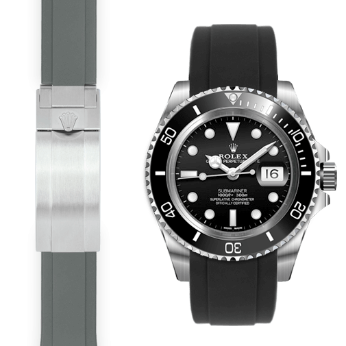 Kautschuk mit Rundansto f r Rolex Submariner Ceramic Faltschlie e