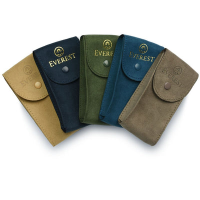 suede watch travel pouches