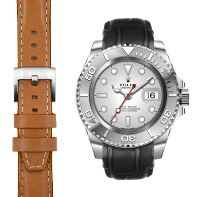 Rolex Yacht Master lederarmband